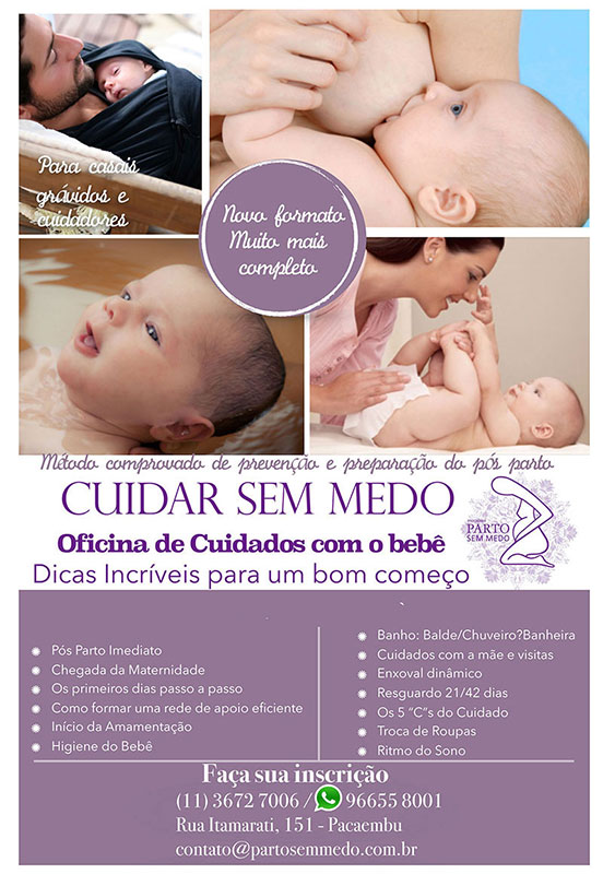 Curso Cuidar Sem Medo – Preparação para o Pós Parto Curso Cuidar Sem Medo – Preparação para o Pós Parto